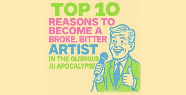 Top 10 Reasons to Become a Broke, Bitter Artist in the Glorious AI Apocalypse
